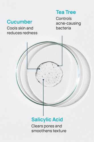 Acne Shield Facial Toner With 0.1% Cucumber Extract & 0.1% Tea Tree Extract