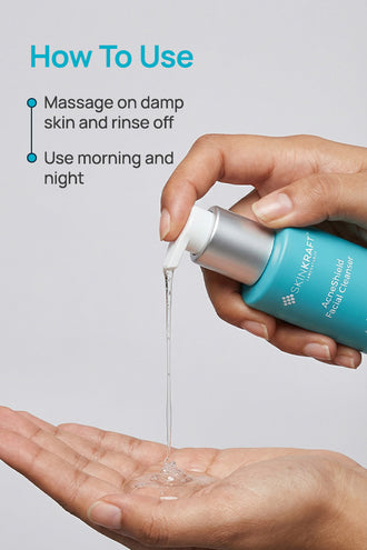 Acne Shield Facial Cleanser For Oily SkinAcneShield Facial Cleanser With 0.1% Glycolic Acid & 0.1% Neem