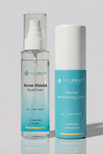 Acne Control Combo With 0.1% Tea Tree Extract and 1% Ceramides For Oily Skin