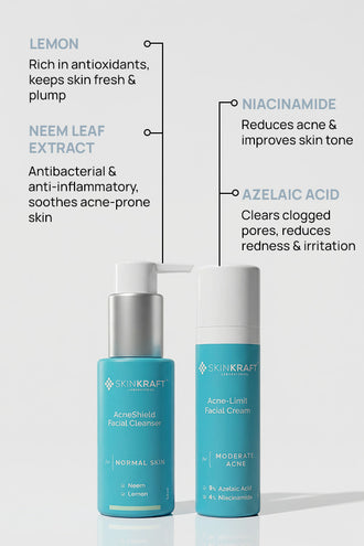 Acne Limit Combo With 9% Azelaic Acid and 0.1% Neem For Normal Skin