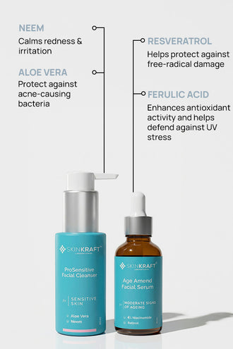Firming Combo With 0.1% Retinol and  2% Niacinamide For Sensitive Skin