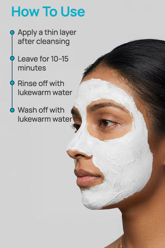 Salicylic Acid And Niacinamide Anti-Acne Face Mask With 1% Salicylic Acid & 2% Niacinamide