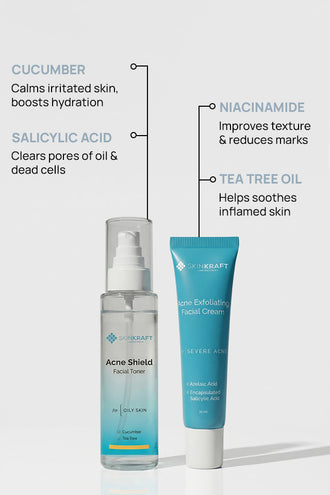 AcneShield Combo With  5% Azelaic Acid and 0.8% Tea Tree Oil For All Skin Types