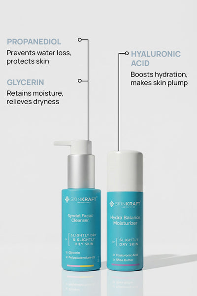 Cleanse & Hydrate Combo For Slightly Dry Skin