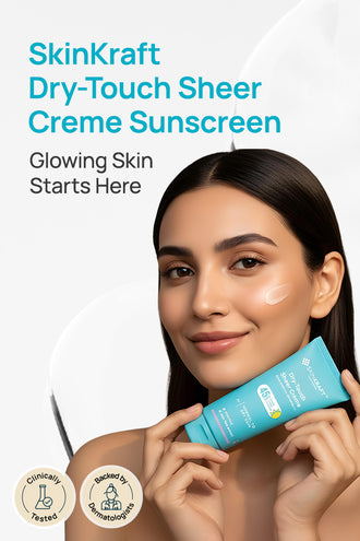 Dry-Touch Sheer Crème SPF 45 PA+++ Sunscreen With 0.2% Vitamin C & 0.1% Aloe Vera Extract