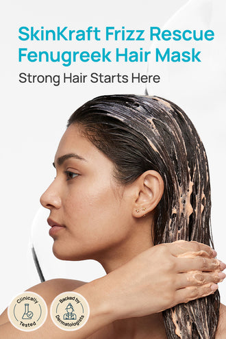 Frizz Rescue Fenugreek Hair Mask With 0.2% Hibiscus & 0.3% Fenugreek Oil