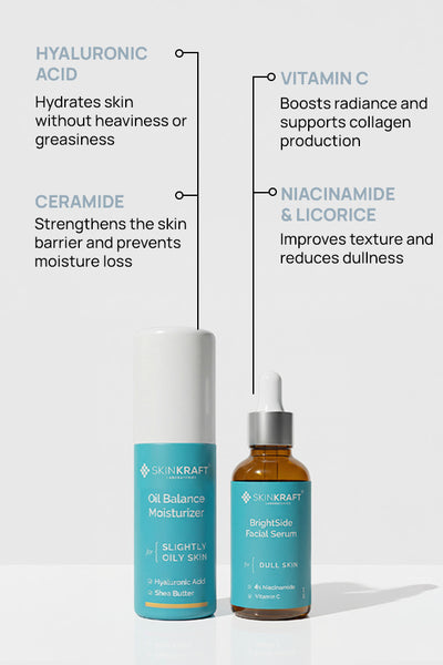 Glow Essentials Combo For Slightly Oily Skin