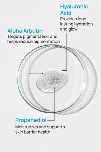 Glow Getter Arbutin Brightening Serum With 1% Alpha Arbutin & 0.5% Hyaluronic Acid