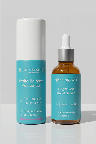 Hydration Glow Combo With 0.1% Hyaluronic Acid and 5% Niacinamide For Dry Skin