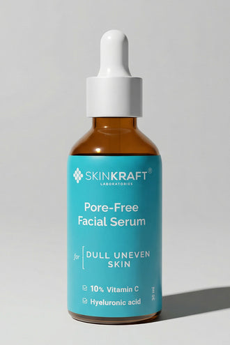 Pore-Free Facial Serum With 10% Vitamin C & Hyaluronic Acid