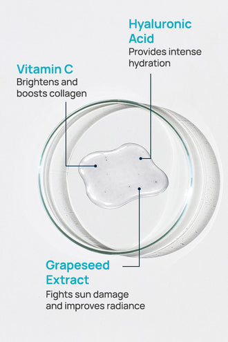 Pore-Free Facial Serum With 10% Vitamin C & Hyaluronic Acid