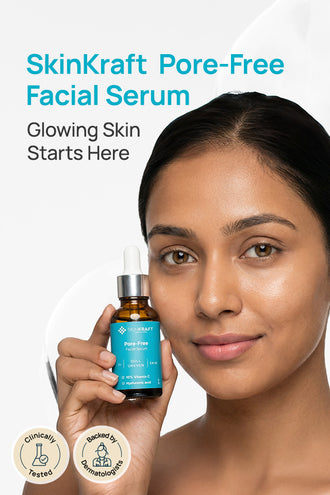 Pore-Free Facial Serum With 10% Vitamin C & Hyaluronic Acid