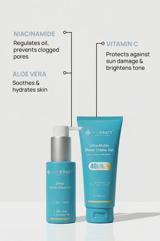 Mattifying Protection Combo With 0.5% Vitamin C and Titanium Dioxide For Oily Skin