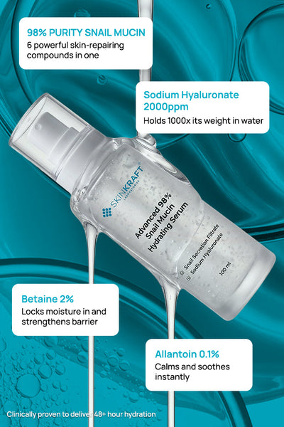 Advanced 98% Snail Mucin Hydrating Serum
