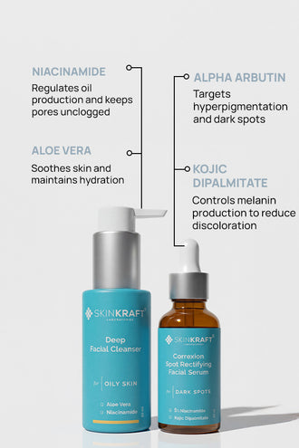 Dark Spot Combo Withn 2% Kojic Dipalmitate and 5% Niacinamide For Oily Skin