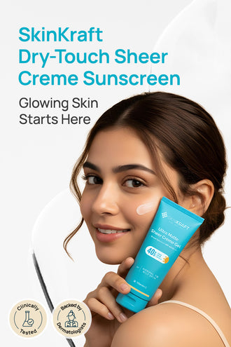 Ultra Matte Sheer Crème Gel SPF 40 PA+++ Sunscreen With 0.5% Vitamin C