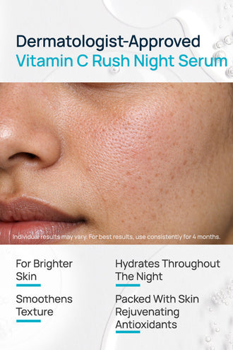 Vitamin C Rush With Hyaluronic Acid Overnight Serum With Vitamin C & 1% Hyaluronic Acid