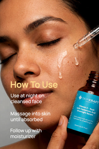 Vitamin C Rush With Hyaluronic Acid Overnight Serum With Vitamin C & 1% Hyaluronic Acid