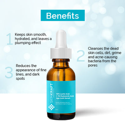 Lactic Acid + Hyaluronic Acid Age- Lock Serum