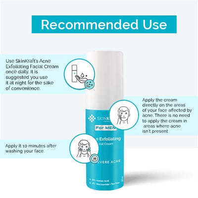 Acne Exfoliating Facial Cream For Men